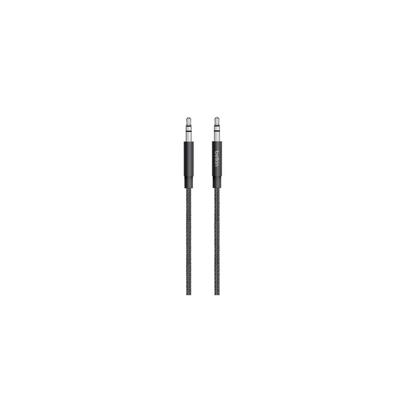 Belkin 3.5mm - 3.5mm, 1.25m cable de audio 1,25 m 3,5mm Negro