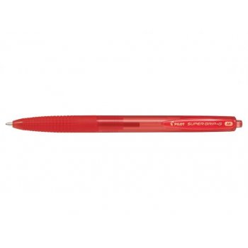 Pilot Super Grip G Rojo Clip-on retractable ballpoint pen Medio