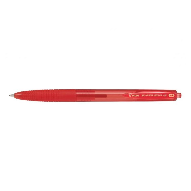 Pilot Super Grip G Rojo Clip-on retractable ballpoint pen Medio