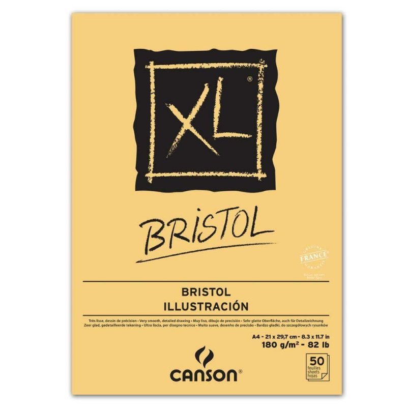 Canson XL Bristol A4 cuaderno y block Amarillo 50 hojas