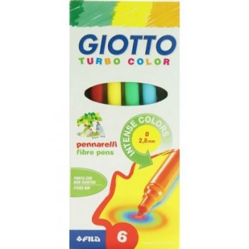 Giotto Turbo Maxi Negro, Azul, Gris, Rojo, Amarillo 6 pieza(s)