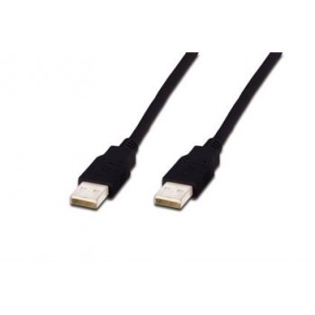 ASSMANN Electronic USB A, 3m cable USB 2.0 Negro