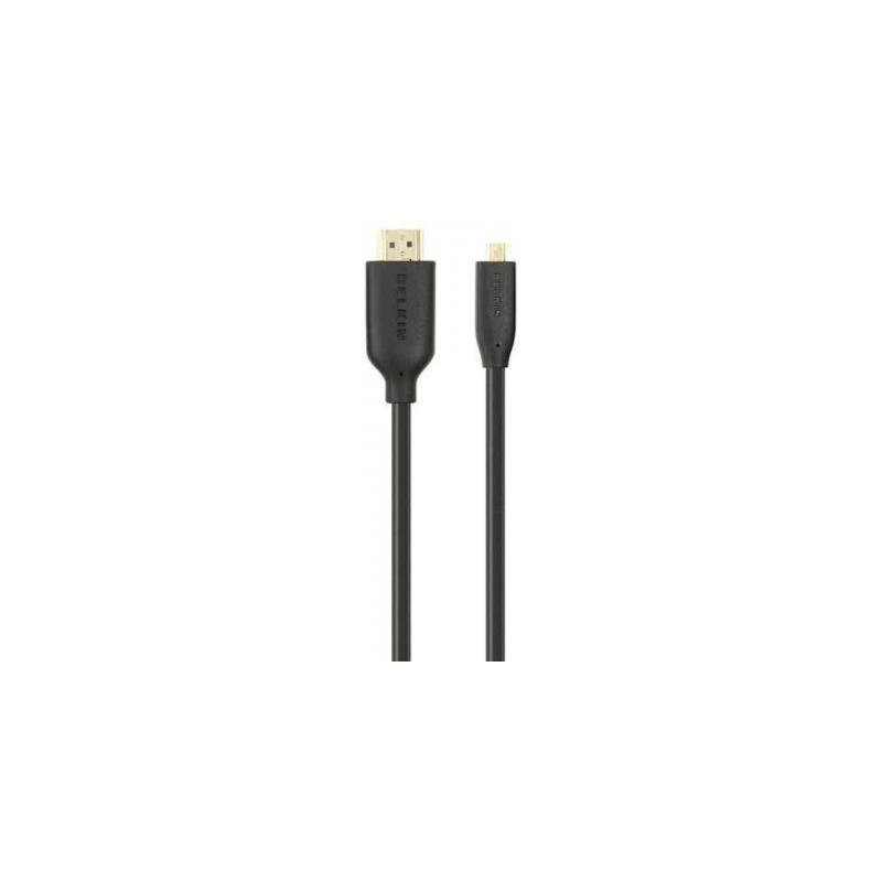 Belkin HDMI - Micro HDMI, 1m cable HDMI HDMI tipo A (Estándar) HDMI tipo D (Micro) Negro