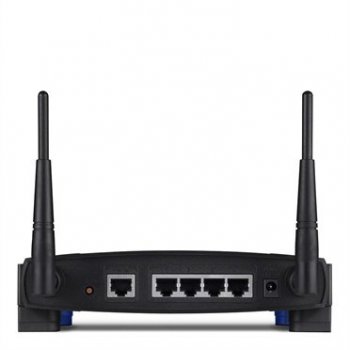 Linksys WRT54GL router inalámbrico Ethernet rápido Negro, Azul