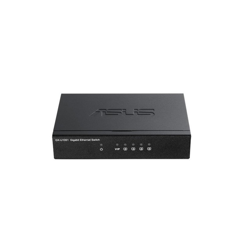 ASUS GX-U1051 Gestionado Gigabit Ethernet (10 100 1000) Negro