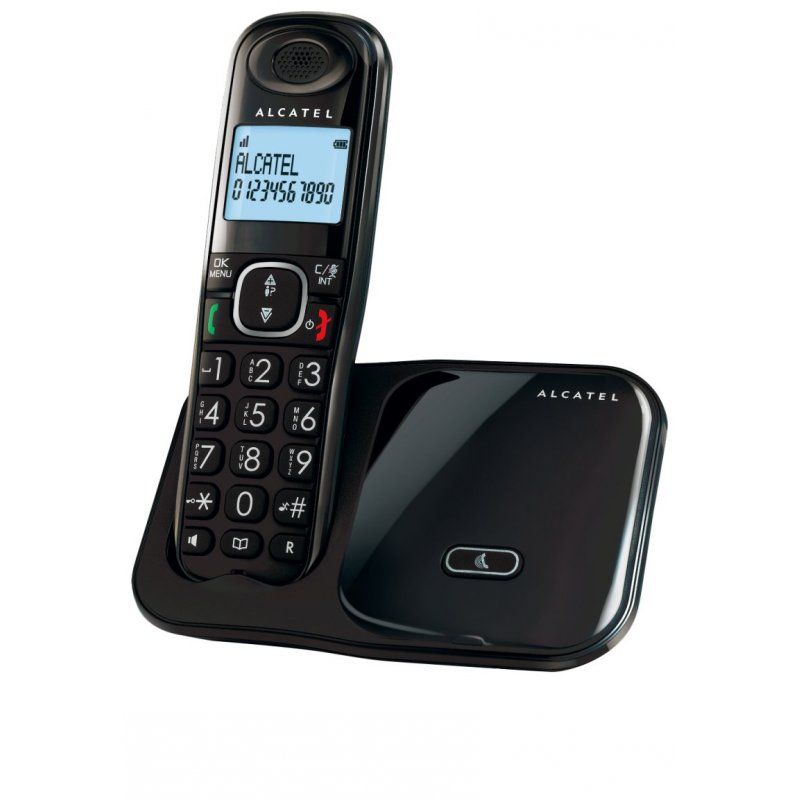 Alcatel XL280 Teléfono DECT Negro Identificador de llamadas