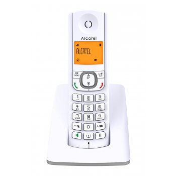 Alcatel F530 Teléfono DECT Gris, Blanco Identificador de llamadas