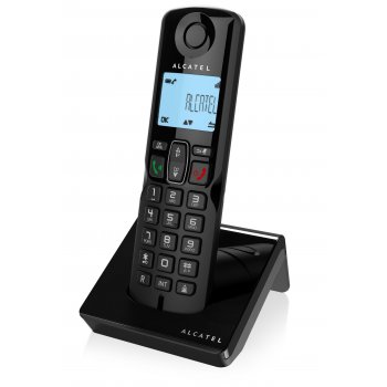 Alcatel S250 Teléfono DECT Negro Identificador de llamadas