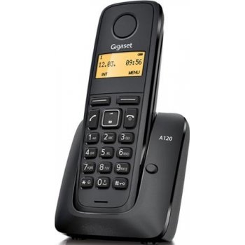 Gigaset A120 Teléfono DECT Negro Identificador de llamadas