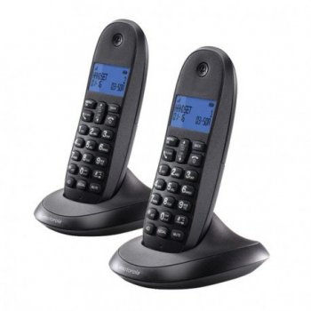 Motorola C1002 teléfono Teléfono DECT Gris Identificador de llamadas