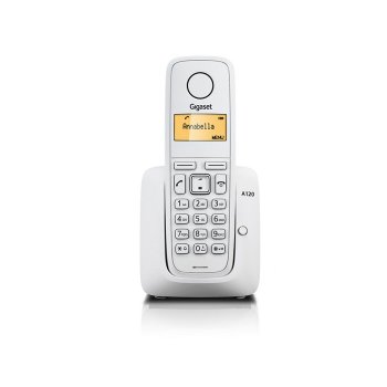 Gigaset A120 Teléfono DECT Blanco Identificador de llamadas