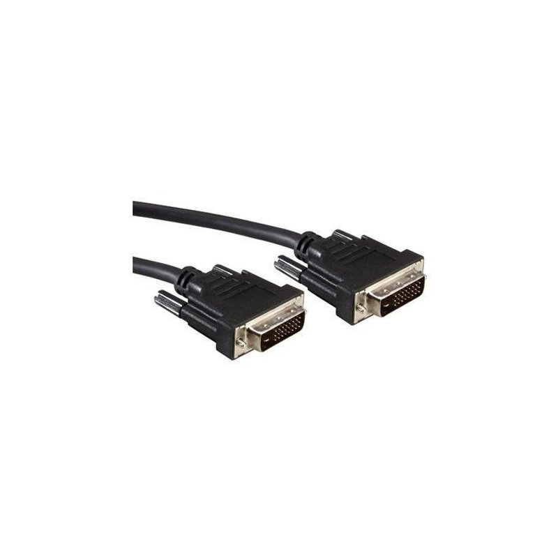 Nilox 2.0m DVI-D M M cable DVI 2 m Negro
