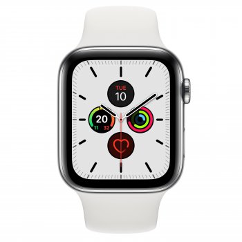 Apple Watch Series 5 reloj inteligente Acero inoxidable OLED Móvil GPS (satélite)