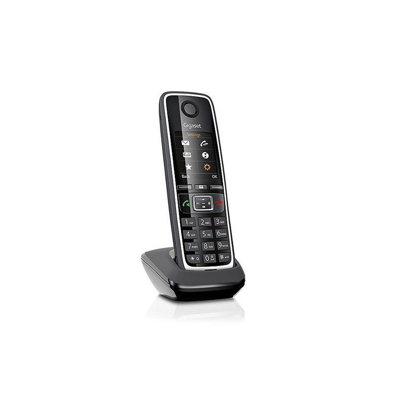 Gigaset C530HX Teléfono DECT Negro, Plata Identificador de llamadas