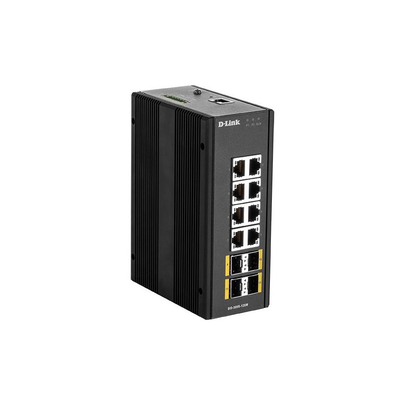 D-Link DIS‑300G‑12SW Gestionado L2 Gigabit Ethernet (10 100 1000) Negro
