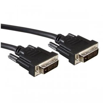 Nilox DVI-D 1 m cable DVI Negro