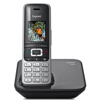 Gigaset S850 Teléfono DECT Negro, Platino Identificador de llamadas