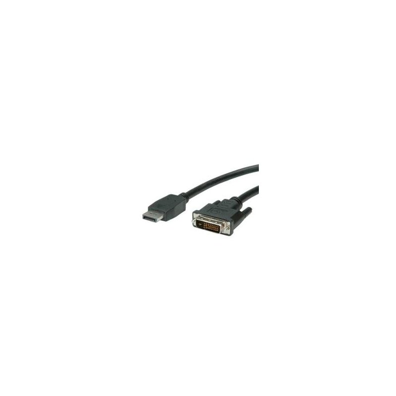 Nilox NX090207101 adaptador de cable de vídeo 1 m DisplayPort DVI-D Negro