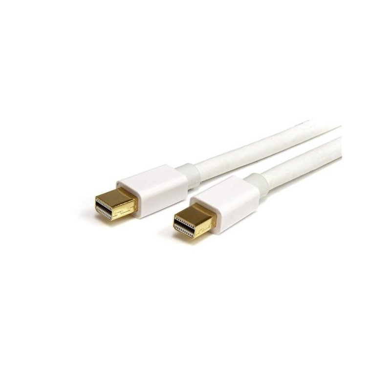 StarTech.com Cable de 3m de Extensión Mini DisplayPort - 2x Macho Mini DP - Blanco - Vídeo Mac