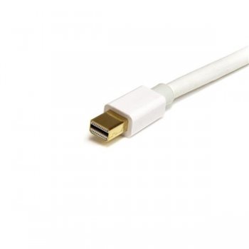 StarTech.com Cable de 3m de Extensión Mini DisplayPort - 2x Macho Mini DP - Blanco - Vídeo Mac