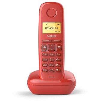 Gigaset A270 Teléfono DECT Rojo Identificador de llamadas