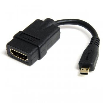 StarTech.com Cable de 12cm Adaptador HDMI de alta velocidad - HDMI a Micro HDMI - Hembra a Macho
