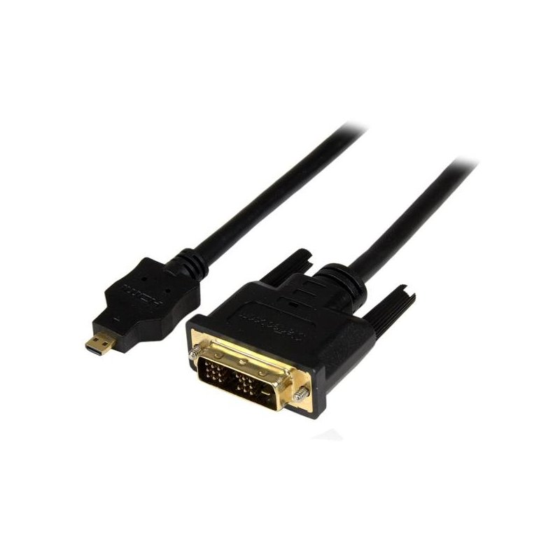 StarTech.com Adaptador Cable Conversor de 1m Micro HDMI a DVI-D para Tablet y Teléfono Móvil