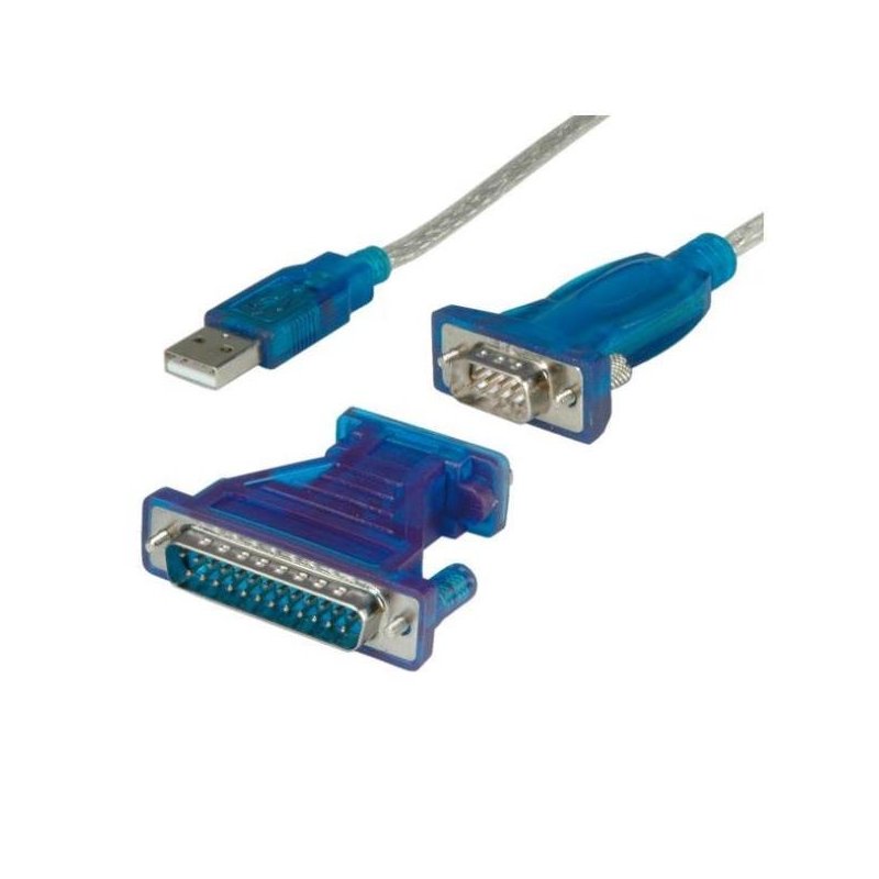 Nilox NX080500103 adaptador de cable USB 1.1 A DB9 DB25 Azul
