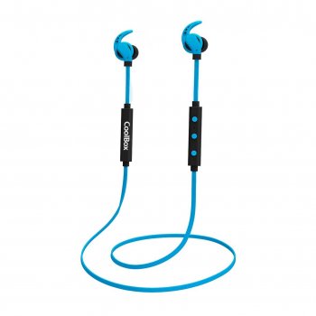CoolBox CoolSport II auriculares para móvil Binaural Dentro de oído Azul