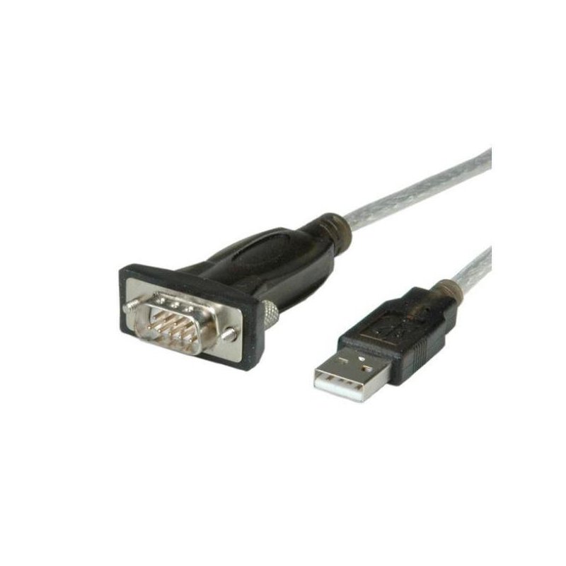 Nilox NX080500107 adaptador de cable Serial DB9 USB 2.0 A Negro, Gris