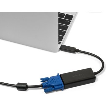 Kensington K33994WW adaptador de cable de vídeo USB C VGA (D-Sub) Negro