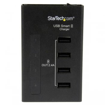 StarTech.com Estación de Carga de 4 Puertos USB - 48W 9,6A