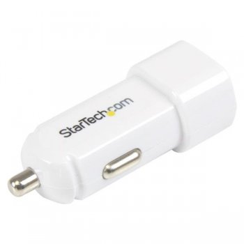 StarTech.com Cargador Blanco USB de 2 Puertos para Coche - de Alto Poder (17W   3,4A)