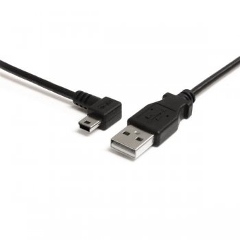 StarTech.com Cable de 91cm USB 2.0 acodado a la izquierda Mini B - Cable Adaptador USB A a Mini B