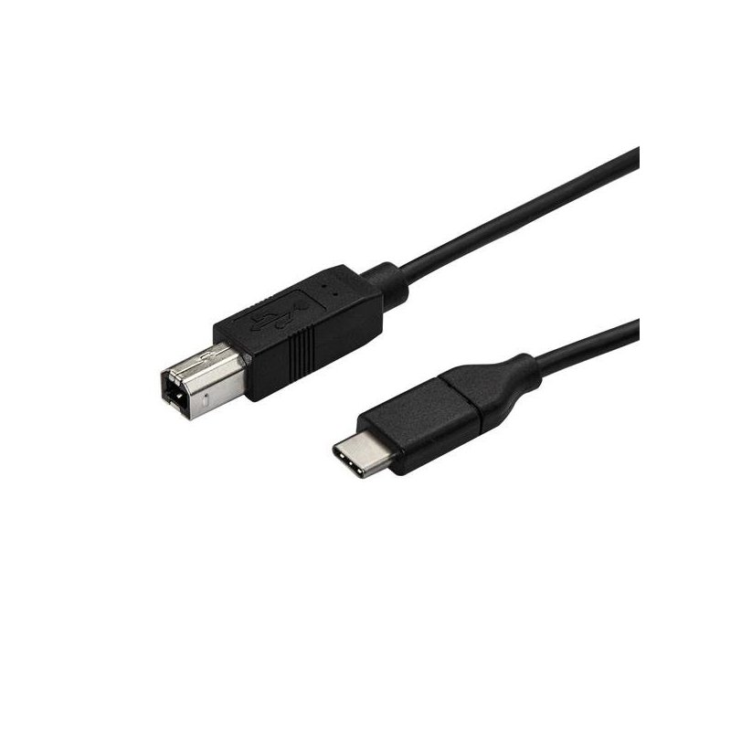 StarTech.com Cable de 3m USB-C a USB-B de Impresora - Cable Adaptador USB Tipo C a USB B