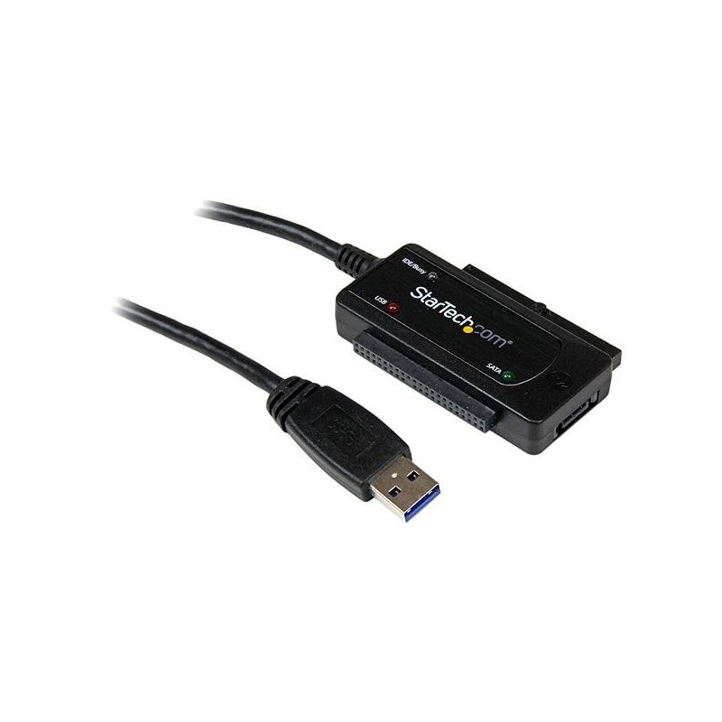 StarTech.com Adaptador Convertidor SATA IDE 2,5 3,5 a USB 3.0 Super Speed para Disco Duro HDD - Serial ATA USB A