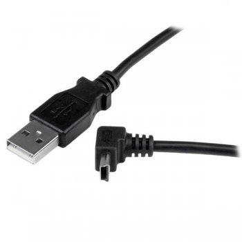 StarTech.com Cable Adaptador 1m USB A Macho a Mini USB B Macho Acodado en Ángulo hacia Arriba