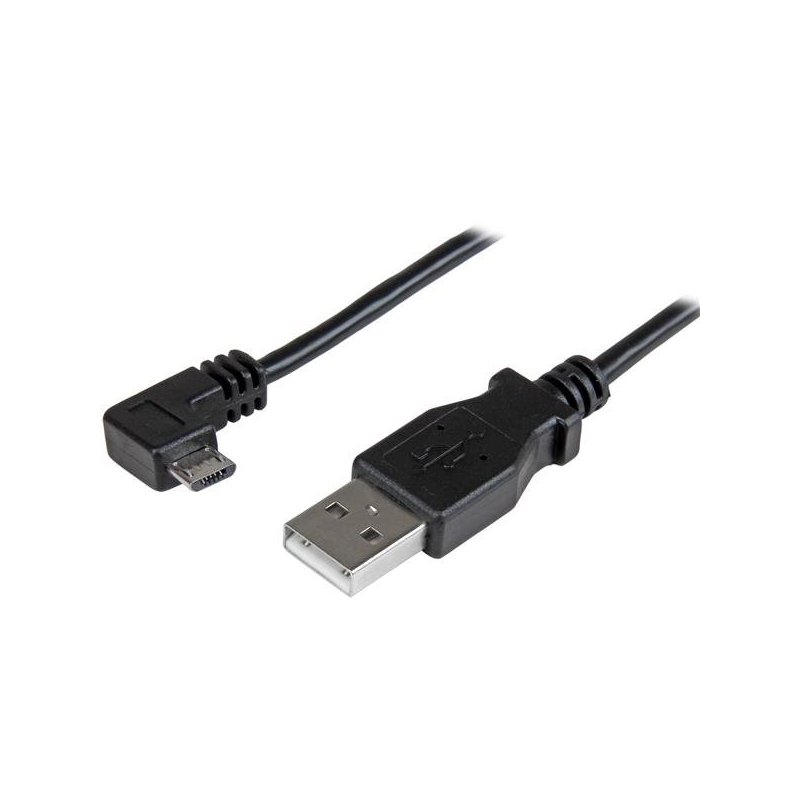 StarTech.com Cable de 1m Micro USB con conector acodado a la derecha - Cable de Carga y Sincronización