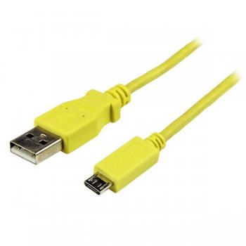 StarTech.com Cable Micro USB Amarillo de 1m