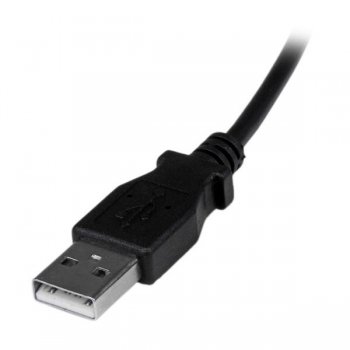 StarTech.com Cable Adaptador 2m USB A Macho a Micro USB B Macho Acodado en Ángulo hacia Abajo para Teléfono Móvil
