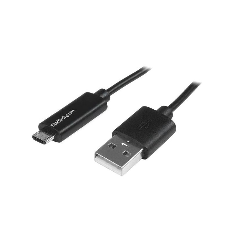 StarTech.com Cable de 1m Micro USB con LED Indicador de Carga