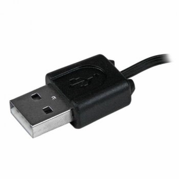 StarTech.com Cable Adaptador Retráctil de 76cm USB A Macho a Mini USB B y Micro USB B Macho - Combo