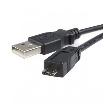 StarTech.com Cable Adaptador de 1m USB A Macho a Micro USB B Macho para Teléfono Móvil Carga y Datos - Negro