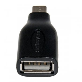 StarTech.com Adaptador Micro USB Macho a USB A Hembra OTG para Tablets Smartphones Moviles - Negro