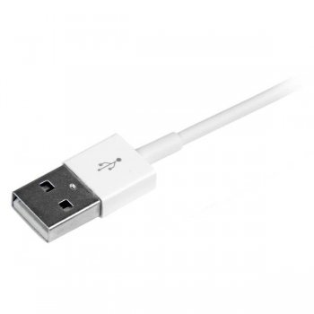 StarTech.com Cable de 1m USB a Conector Apple Lightning Delgado de 8 Pines para iPod Pad iPhone - Blanco