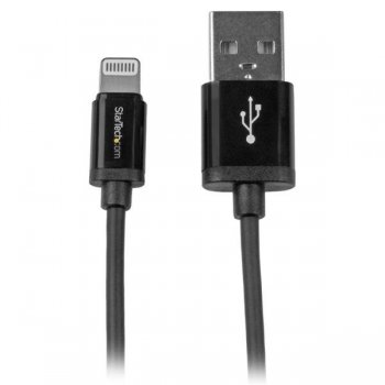 StarTech.com Cable 15cm Lightning 8 Pin a USB A 2.0 para Apple iPod iPhone 5 iPad - Negro