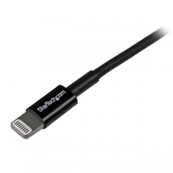 StarTech.com Cable de 1m USB a Conector Apple Lightning Delgado de 8 Pines para iPod Pad iPhone - Negro