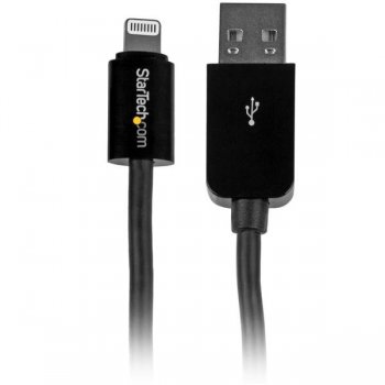 StarTech.com Cable 3m Lightning 8 Pin a USB A 2.0 para Apple iPod iPhone 5 iPad - Negro