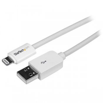 StarTech.com Cable 3m Lightning 8 Pin a USB A 2.0 para Apple iPod iPhone 5 iPad - Blanco