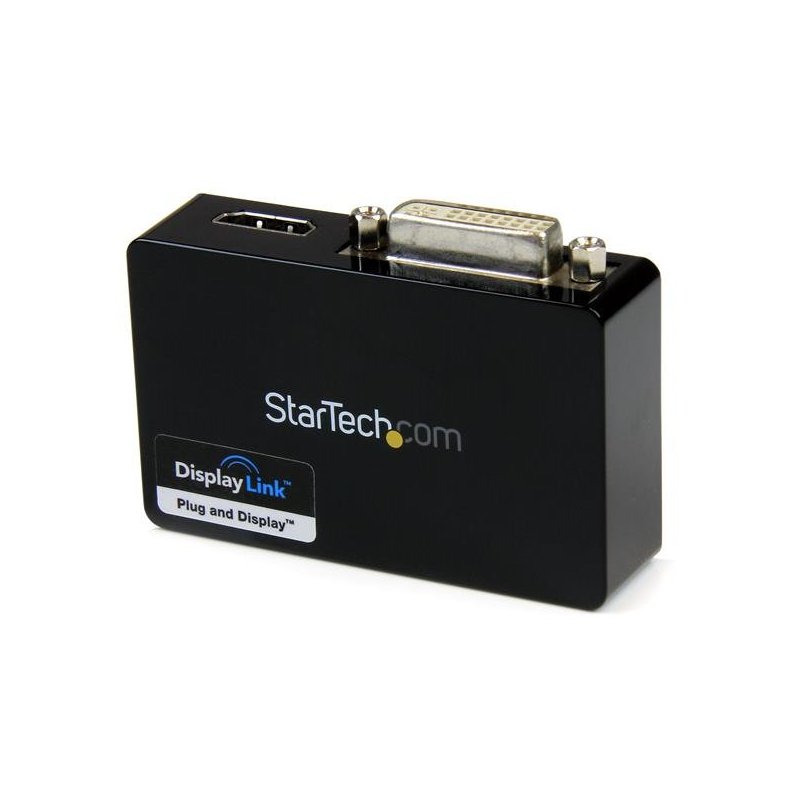 StarTech.com Adaptador de Vídeo Externo USB 3.0 a HDMI y DVI - Tarjeta Gráfica Externa Cable Dual Head - 2048x1152